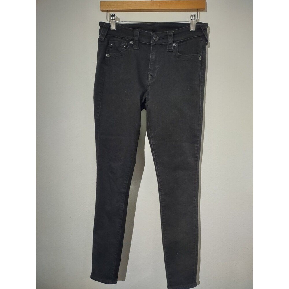 True Religion Jennie Curvy Skinny Jeans Women’s 28 Black Stretch Denim